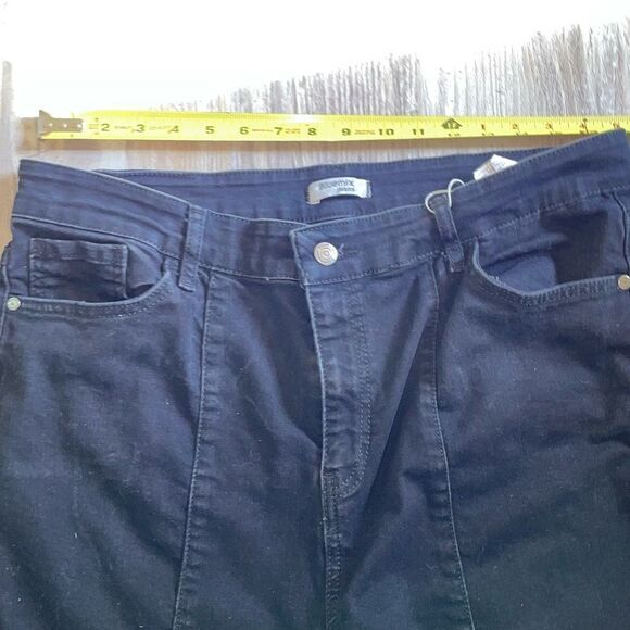 Blumix jeans  black denim 5 pocket Capri sz 20 - Picture 2 of 11